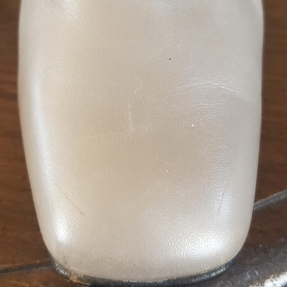 ENZO ANGIOLINI Leather Stack Heel Dress Shoes - Picture 10 of 12